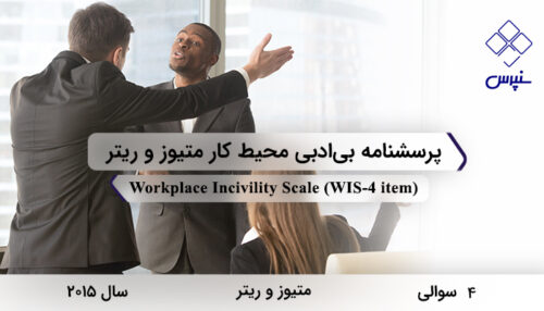 پرسشنامه بی‌ادبی محیط کار متیوز و ریتردر سال 2015 با 4 سوال و فاقد خرده‌مقیاس و مخفف WIS-4 item طراحی شد.